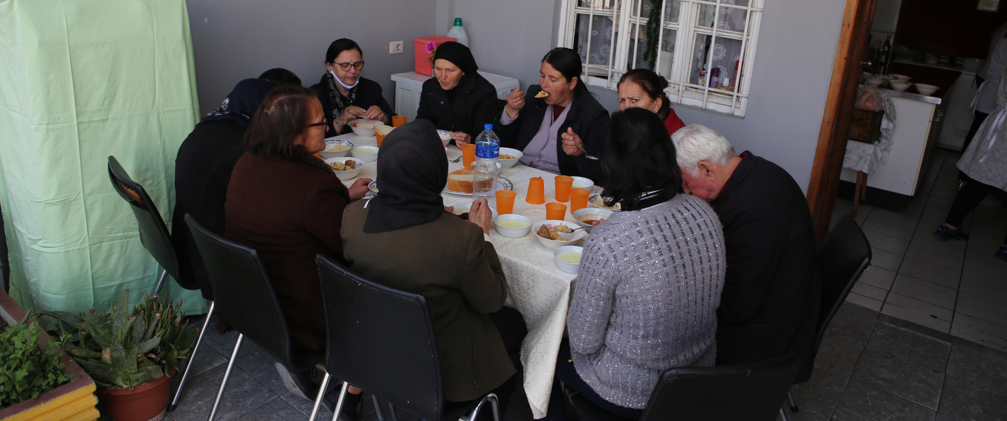 Those that don't have much are thankful for the meals and community the soup kitchen offers