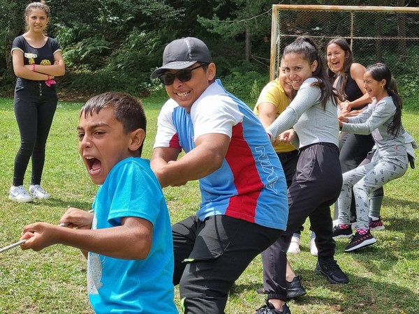 Isus enjoyed playing games with new friends at summer camp